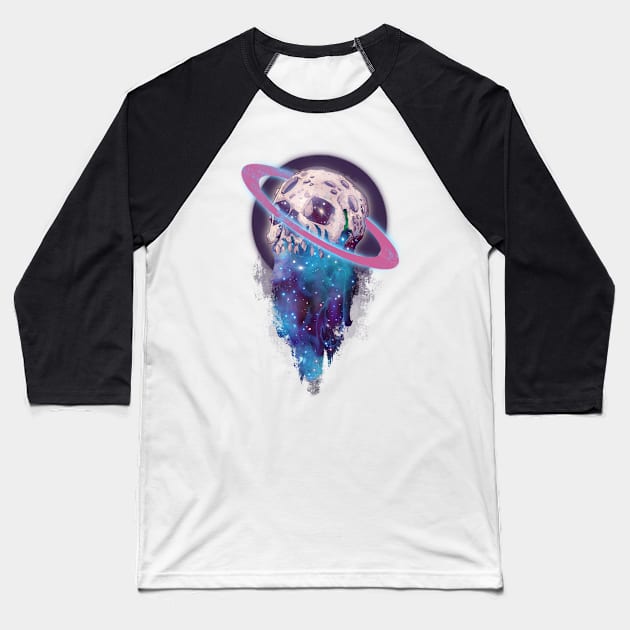 Elemental Skull Space Baseball T-Shirt by LVBart